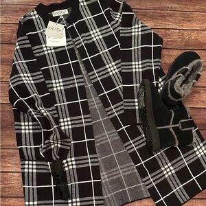 Kasper Monochrome Plaid Jacket